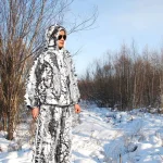 Système camouflage hiver pour tir à l'arc