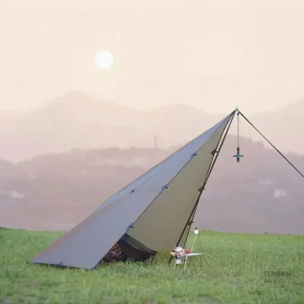 Tarp abri camping étanche, protection extérieure polyvalente
