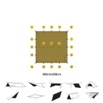 Abri camping imperméable, idéal pour activités de plein air