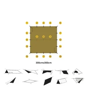 Abri camping imperméable, idéal pour activités de plein air