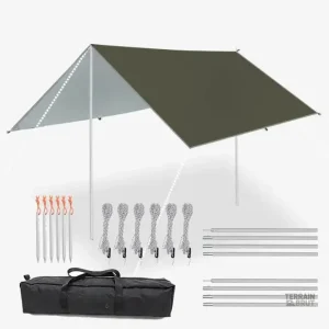 Tarp de survie grande taille pour abri et protection