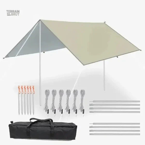 Tarp résistant pour camping et situations d'urgence