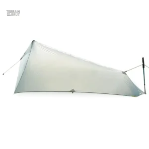 Tarp de camping blanc, protecteur contre les intempéries