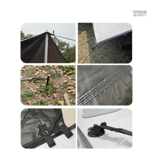 Tarp léger et résistant, utile pour les situations d'urgence