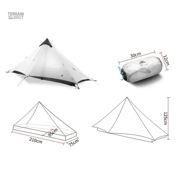 Tente compacte 1 personne pour conditions variées