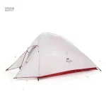 Tente de survie bushcraft blanche conçue pour les aventuriers