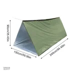 Tente de survie légère, facile à transporter pour excursions en hiver