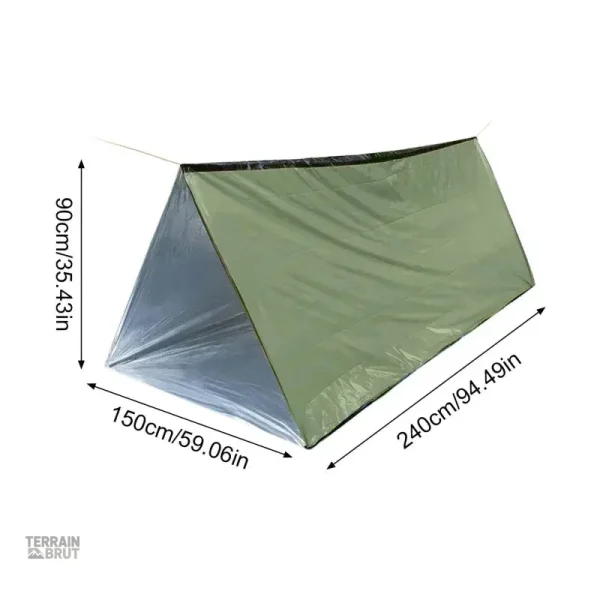 Tente de survie légère, facile à transporter pour excursions en hiver