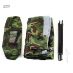 Tente d'urgence militaire avec protection contre les intempéries