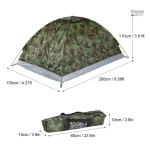 Abri militaire léger pour randonnée et survie en extérieur