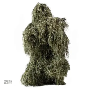 Costume Ghillie adapté pour la discrétion en milieu naturel