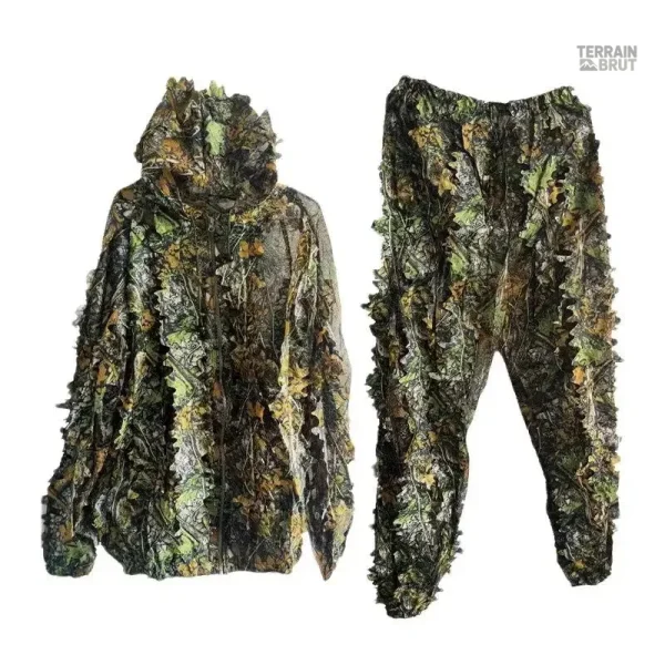 Tenue camouflage militaire 3D pour activités outdoor