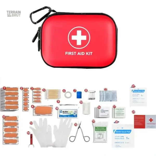 Trousse de Premier Secours 104 pièces essentielle pour la survie