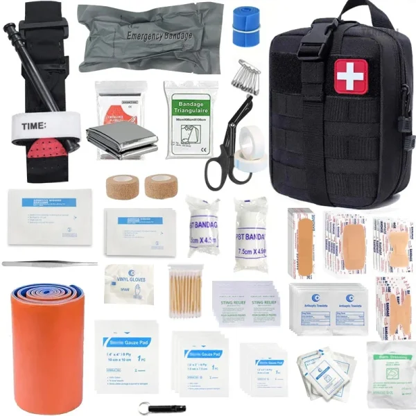 Trousse de premiers secours avec matériel de secours varié