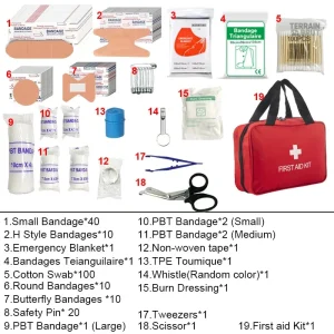 Trousse de secours idéale pour les situations d'urgence