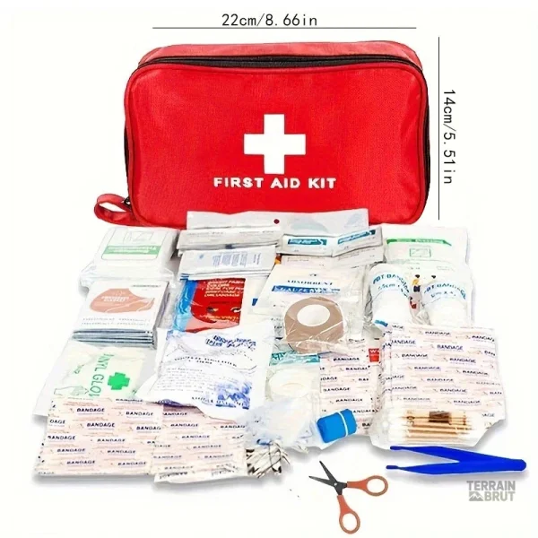 Trousse de secours complète 198 pièces pour kit de survie