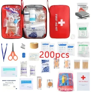 Kit de survie avec 198 pièces essentielles en trousse