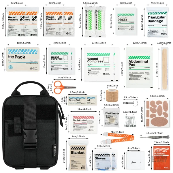 Kit de survie essentiel avec trousse de secours