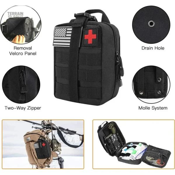 Kit de survie pratique avec outils essentiels en cas d'urgence