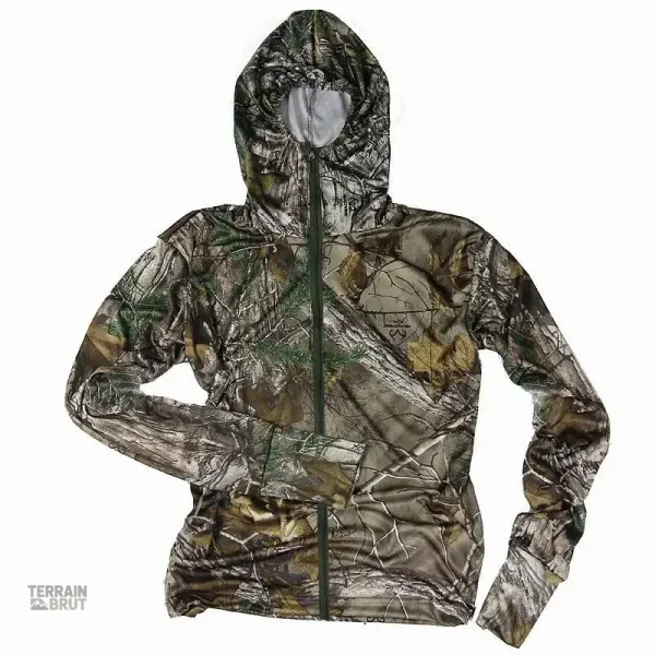 Veste camouflage avec capuche pour randonnées