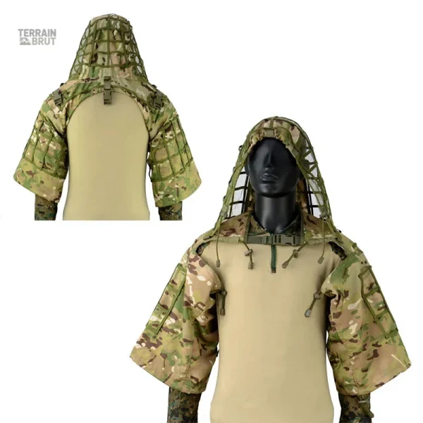 Veste avec capuche pour camouflage efficace