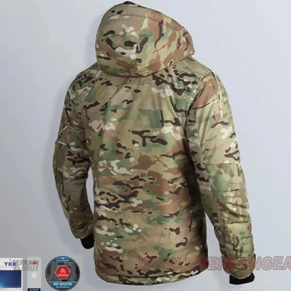 Veste tactique résistante et thermique en coton