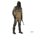 Tenue militaire en tissu résistant