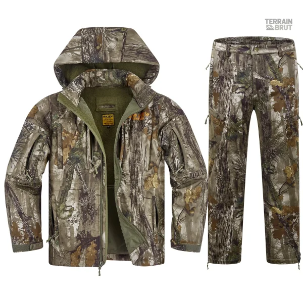 Vêtement outdoor hivers, camouflage pour activités de chasse