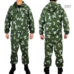 Tenue camouflage pour airsoft avec capuche intégrée