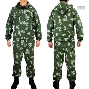 Tenue camouflage pour airsoft avec capuche intégrée