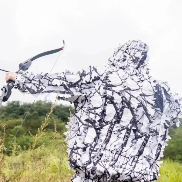 Tenue de chasse en camouflage feuille d'érable pour l'hiver