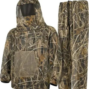 Vêtements de chasse camouflage respirants avec capuche