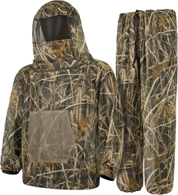 Vêtements de chasse camouflage respirants avec capuche