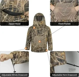 Tenue de chasse camouflage pour activités en plein air